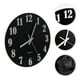 thumbnail image 5 of EeaseMX Reloj de pared redondo de madera silencioso y creativo, reloj luminoso de cuarzo, sin batería., 5 of 7