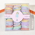 thumbnail image 2 of MEICHEN Headband for Delicate Girls Fashion 100 Pcs Girls Colorfull Elastic Hair Bands Ponytail Rubber Accessories Girls' Hair Accessories Multicolor, 2 of 8