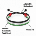thumbnail image 2 of Arabian Elegance: Handcrafted Adjustable Arab Countries Flag Bracelets Collection (Jordan), 2 of 10