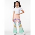 thumbnail image 5 of Girls Flare Pants, AI Digital Print Bell Bottoms,All-Season Sizes 3-13Y, 5 of 6