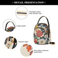 thumbnail image 4 of FORMRS Crossbody Bag for Women Quilted Travel Shoulder Cell Phone Purse with Chain Strap Handbag, Red Flowers Pattern, 4 of 7
