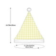thumbnail image 3 of Cauagu Lemon Yellow Checkboard Pattern Christmas Hat for Kids,Xmas Holiday Hat Santa Hat for Boys & Girls Festive Headwear Accessories for Christmas/New Year/Holiday, 3 of 6