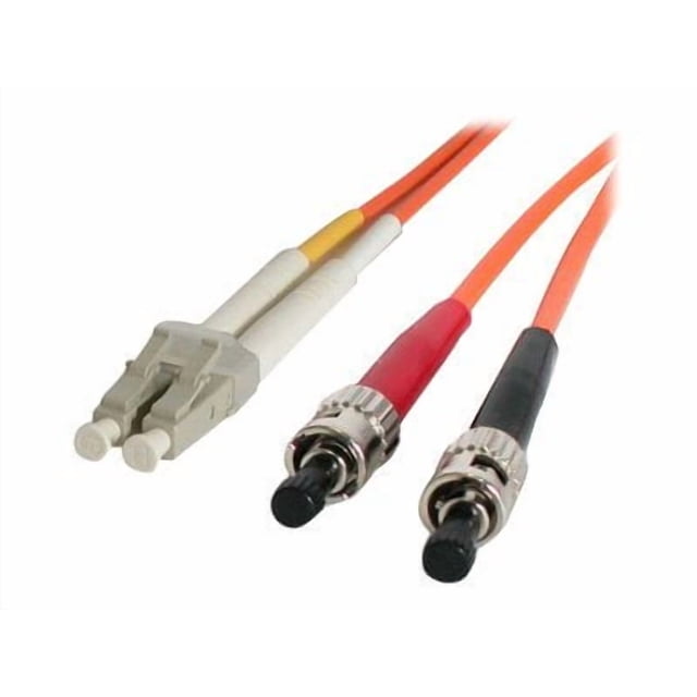 StarTech.com Câble Fibre Optique 5m - Multimode Duplex 62.5/125 - LSZ - LC/ST - OM1 - Câble de Raccordement Fibre LC vers ST (FIBLCST5) - Câble de Raccordement - LC multi-mode (m) vers ST multi-mode (m) - 5 m - Fibre Optique - Duplex - 62.5 / 125 Microns - orange