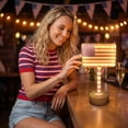 thumbnail image 4 of American Flag Star Stripe LED Night Light, Independence Day Patriotic Theme Desktop Lamp, Holiday Party Atmosphere Decorative Light, 4 of 6