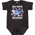 thumbnail image 3 of Inktastic Will You Be My Valentine with Cute Shark and Hearts Boys or Girls Baby Bodysuit, 3 of 5