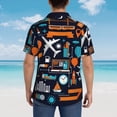 thumbnail image 6 of Daiia Creative Transport Hawaiian Shirt for Men Gentle Cotton Regular Short Sleeve Casual-XX-Large, 6 of 9