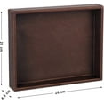 thumbnail image 5 of HofferRuffer Leather Vanity Tray, 10.2*8.4'' Desktop Storage Organizer, Decorative Perfume Tray, Nightstand or Dresser Organizer, Brown, 5 of 10