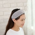thumbnail image 2 of Puntoco Clearance Self-Adhesive Spa Make Up Headband Terry Cloth Headband White Stretch Sport 1 Pc, 2 of 3