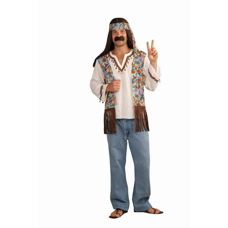 Halloween Men's Hippie Groovy Costume Set