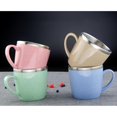 thumbnail image 4 of Trigo Paja Taza Agua Café Leche Té Cepillo De Dientes Tazas Vasos Deportes Aire Libre Escalada Arroz Baoblaze tazas de paja de trigo, 4 of 8