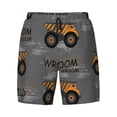 thumbnail image 4 of Lsque Mens Swim Trunks Construction Machines Pattern - Bathing Suit Compression Liner - Beach Swim Shorts Swimwear - (S-3XL) - Stretch Quick Dry -X-Large, 4 of 9