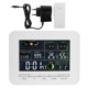 thumbnail image 1 of Reloj meteorológico Termómetro digital higrómetro para temperatura interior y exterior UE 100-240 V, 1 of 14