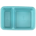 thumbnail image 2 of GoodCook Meal Prep Rectangle Two Compartment 20-Piece, Teal, Made without BPA, 2 of 5
