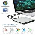 thumbnail image 1 of KKSQ USB 3.0 External DVD Drive,Ultra Slim External CD/DVD-High Speed Data Transfer for Macbook Pro Laptop/Desktops, 1 of 8