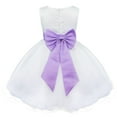 thumbnail image 3 of Lejafay Wedding Flower Girl Formal Bridesmaid Birthday Pageant Recital Graduation Dress Lavender 12, 3 of 5