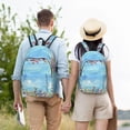 thumbnail image 5 of Naloa Sea and Fish Canvas Backpack for Men Women Rucksack Casual Travel Daypack College Tote Satchel Bookbag for Teens-Medium, 5 of 7