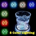 thumbnail image 5 of LINLIN LED Coasters, LED Cup Holder Lights 2 Pack LED Car Coasters with Rermote 8 Colors Cup Pad USB Cup Mat, 5 of 6