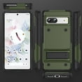 thumbnail image 6 of ELEHOLD Rugged Case for Google Pixel 7A,Hybrid Military Grade Drop Protection Built-in Hidden Kickstand Shockproof Armor Cover for Google Pixel 7a 6.1", Green, 6 of 7