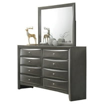 ACME Ireland 8 Drawer Dresser in Gray Oak