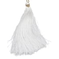 thumbnail image 5 of A&B Home Set of 12 White Fabric Hanging Ornaments with Tassel 3.9" x 3.9" x 12.6", 5 of 5