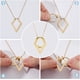 thumbnail image 4 of Collar con colgante de rombo para anillos, collar de acero inoxidable para bodas, para esposa, prometida, enfermera, regalo para mujer., 4 of 9