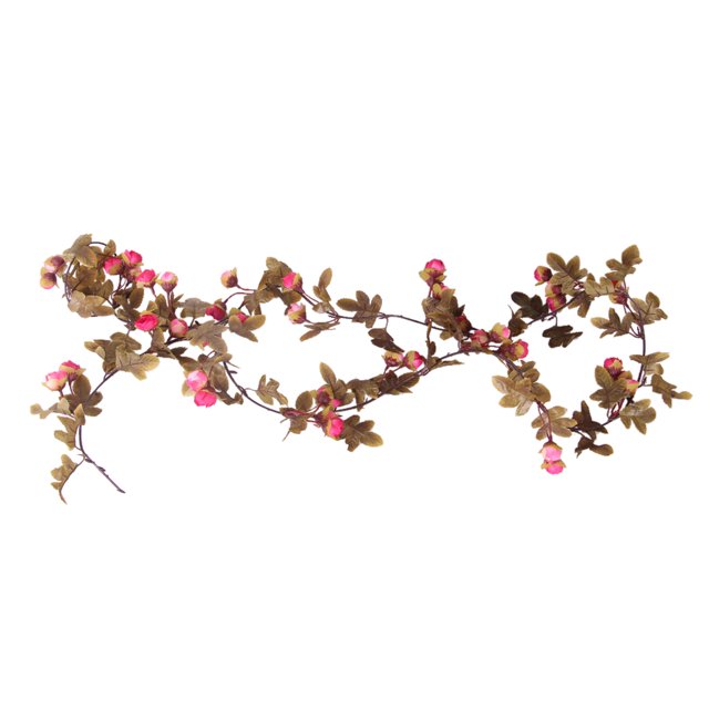 Guirnalda Colgante de Vid de Flor de Rosa de Seda Falsa Artificial de 2 Piezas 2,3 M Ivy Decoración de Bricolaje Rosa roja Baoblaze Flor de Rose artificial