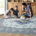 thumbnail image 6 of TWINNIS Area Rug for Living Room Persian Rug Vintage Boho Carpet for Bedroom,Gray/Blue,6'x9', 6 of 7