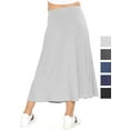 thumbnail image 2 of Stretch Is Comfort Girl's Ankle Length Skirt Heather Gray Large, 2 of 5