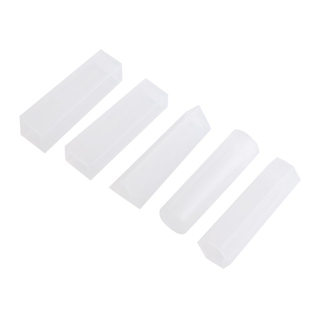 Colgante de resina, 5 unidades/juego, molde para joyería DIY, molde de silicona, solución innovadora Jadeshay A