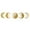 Gold B, variant on 5pcs Wall Decoration Wooden Moon Phase Wall Hanging Decor Bohemian Style Lunar