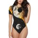 thumbnail image 1 of Fotbe Yin Yang Body de Mujer con Cuello Redondo y Mangas Cortas, Sin Mangas Ajustado, Suave, Cómodo y Básico-Small, 1 of 7