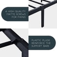 thumbnail image 3 of Einfach Queen Bed Frame, Metal Platform Bed Frame with Vintage Headboard, Black, 3 of 7
