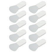 Silicone  Brush, Comfortable 10Pcs Portable Non Deform Soft Compact  Applicator With Short Handle For Facial Beauty Fanshaped Thumb Type