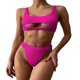 thumbnail image 1 of Gibobby Conjunto de Traje de Baño para Mujer Bikini de talle para mujer, traje de baño de dos piezas con realce, traje de baño de moda, conjunto de Bikin(Rosa caliente,CH), 1 of 4