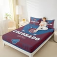 thumbnail image 4 of jejeloiu Ice Hockey Full Size Sheets,Sport City Bed Sheets,Colorado Sheet Sets For Boys Teens,Ultra Soft Home Decor,4 Pieces, 4 of 7