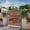 Brown, variant on MAYEERTY 72x47x16 Inch Black Arched Galvanized Steel Privacy Screen, 3 Piece Set for Outdoor Garden