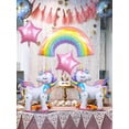 thumbnail image 4 of Set de globos DANIUBE unicornio arcoíris número 3 estrella, 4 of 5