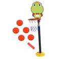 thumbnail image 1 of Juego de aro de baloncesto para niños, red de baloncesto para práctica de regate, patio de niños Verde, 1 of 8