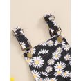 thumbnail image 5 of Bagilaanoe Toddler Baby Girl Jumpsuit Shorts Sleeveless Daisy Print Romper Overalls 6M 12M 18M 24M 3T 4T 5T 6T Kids Short Pants Summer Clothes, 5 of 7