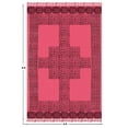 thumbnail image 3 of Casavani - 3'x10' Red Cotton Runner Area Rug Handblock Printed Dhurrie Farmhouse Hallway Stair Runner Carpet, 3 of 6