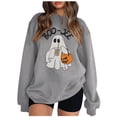 thumbnail image 5 of WEIWEN Boo Jee Halloween Sweatshirt for Women Cute Ghost Pumpkin Graphic Fall Outfits for Women Dressy Casual Long Sleeve Pullover Going Out Tops Womens Sweaters S, 5 of 6