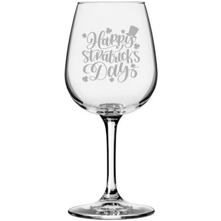 

St Patricks Day 5 St Patrick s Day Etched 12.75oz All Purpose Libbey Wine Glass