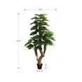 thumbnail image 2 of Artificial Plant - 83" Tall - Monstera Tree - Real Touch - Green - Black Pot, 2 of 3