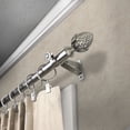 thumbnail image 2 of 13/16" Dia Adjustable 28-48 inch Curtain Rod with Dagan Finials - Satin Nickel,(4867-285), 2 of 3