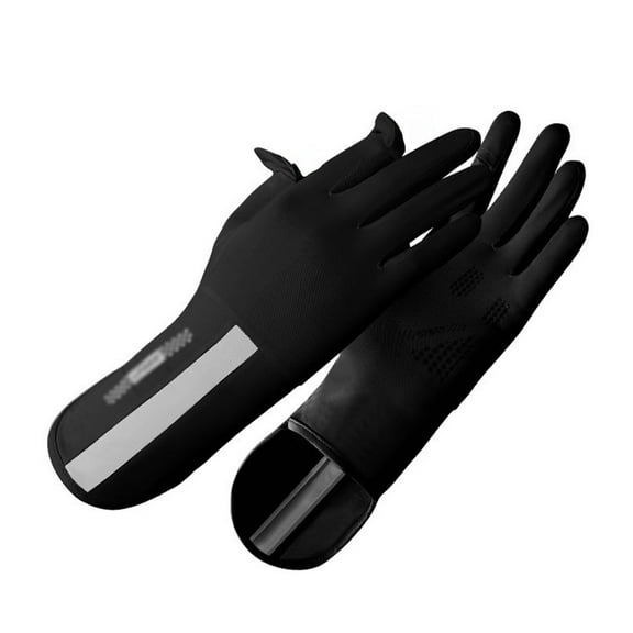 Mens Womens Gloves Winter Gloves Ladies' Thin Ice Silk Screen Sun Cycling