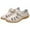 Beige, variant on VerPetridure Women's Wedge Sandals Summer Ladies Sandals Hollow Hole Closed Toe Sandals for Women Platform Dressy Wedge Size 4.5
