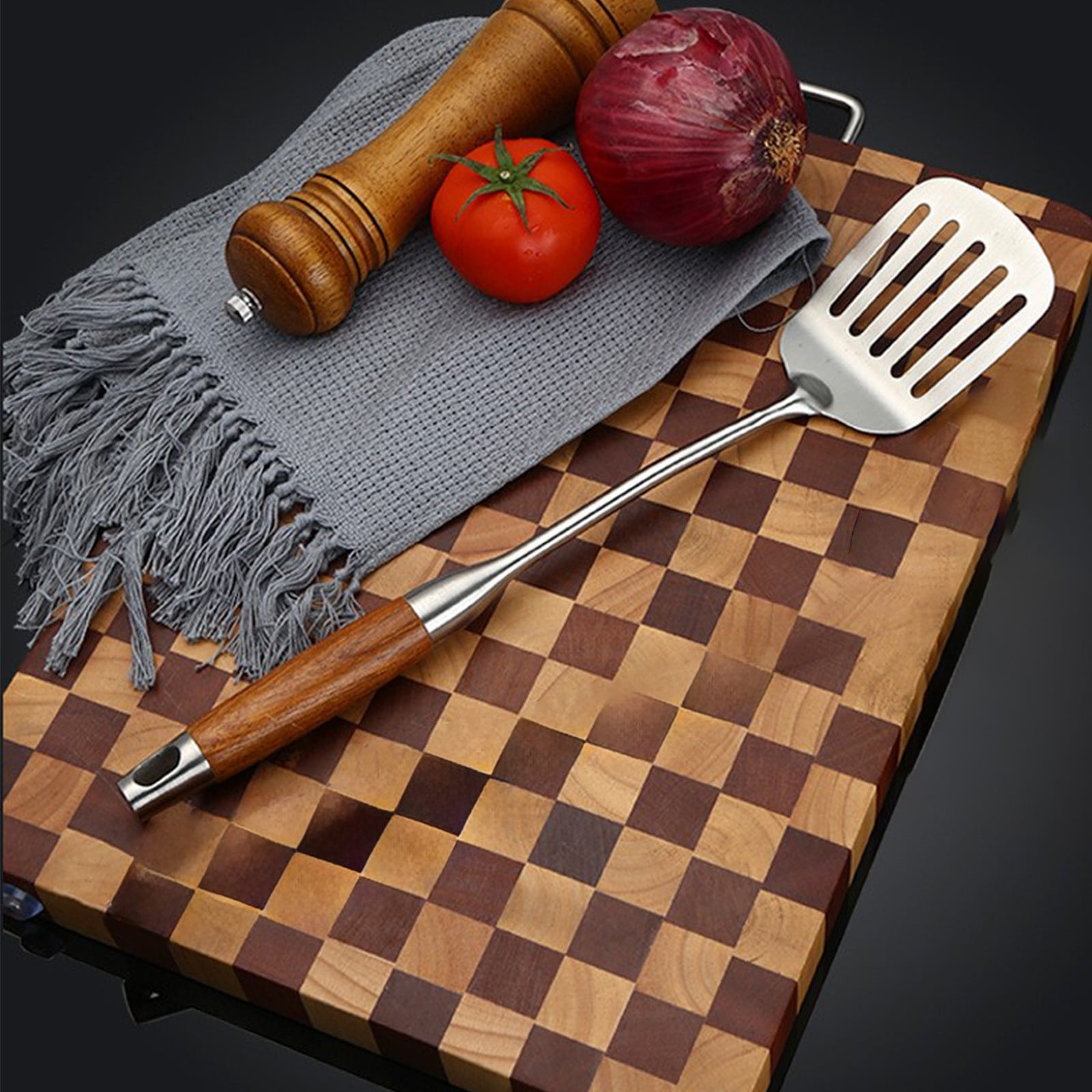 TUITOONM Stainless Steel Spatulas Meat Frying Spatula Suitable For