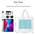 thumbnail image 3 of Honeii Cartoon Teeth Print Fluffy Shoulder Bag Plush Bags Women Ladies Tote Bag Fluffy Furry Purse Handbag for Autumn and Winter, 3 of 7