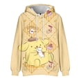 thumbnail image 1 of Sanrio Kuromi-Sudadera con capucha para niña, Tops finos de estilo Harajuku, ropa informal coreana, Otoño, 2023, 1 of 4