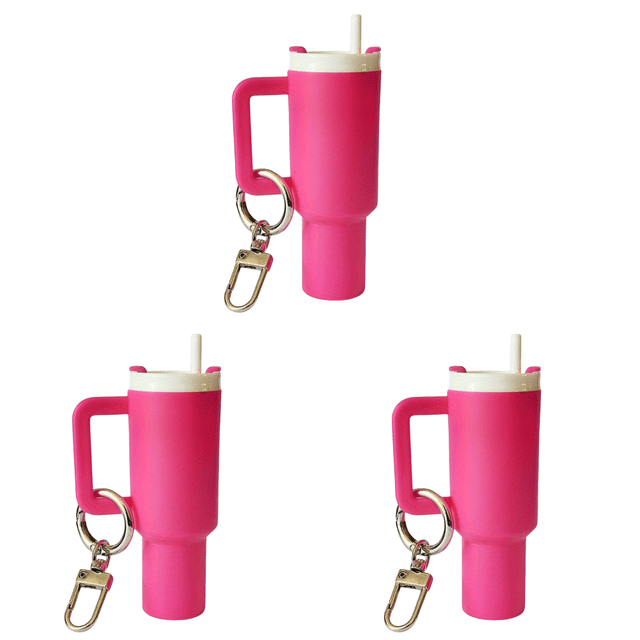 Llavero Mini Lindo para Accesorios La (rosa) Rojo